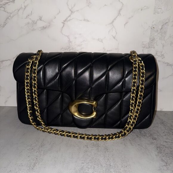 Coach Handbags - Coach Black Tabby 33 Quilted Nappa Leather Shoulder Bag CP151 $790 Retail